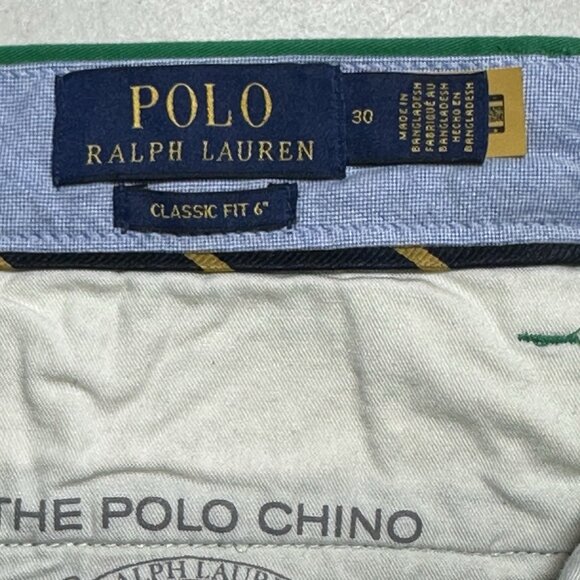 Polo Ralph Lauren Mens Size 30 Billiard Green Classic Fit 6" Stretch Chino Short - Picture 11 of 11
